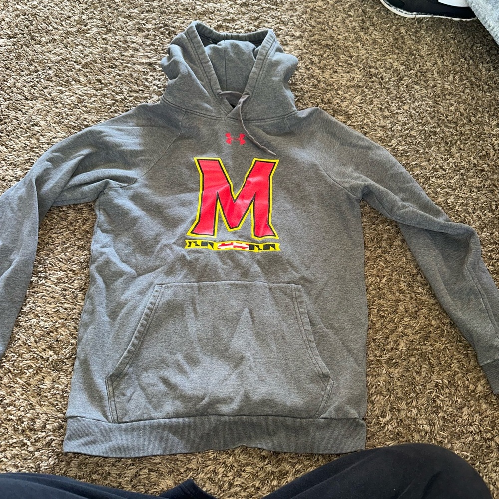 Under Armour Gray Hooded Pullover
